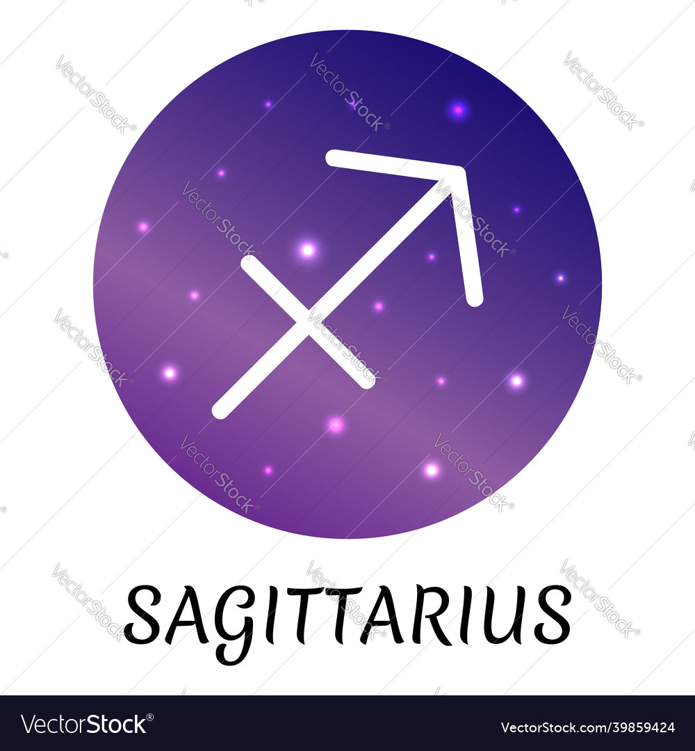 Zodiac sign sagittarius isolated icon