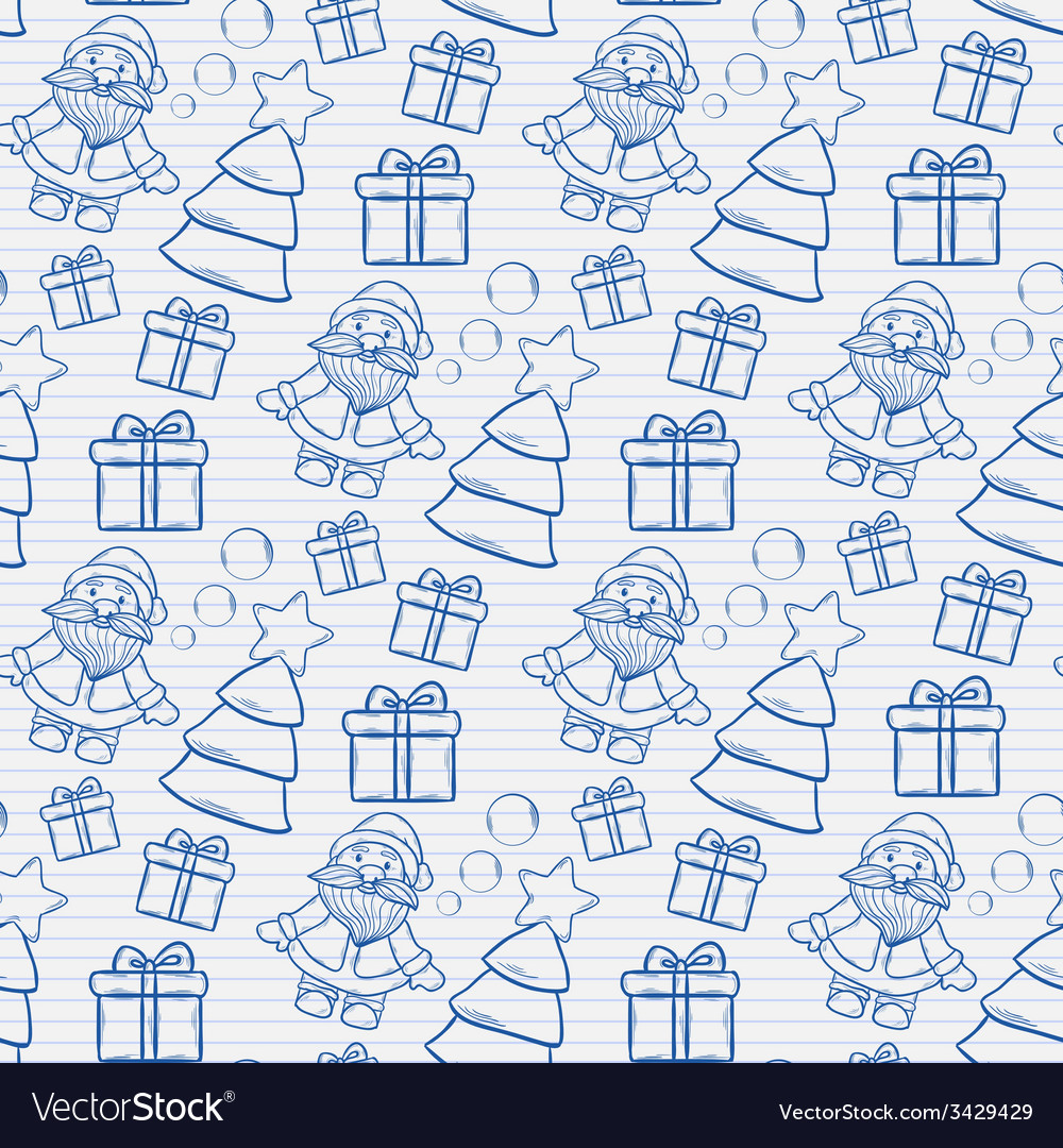 Abstract seamless christmas pattern