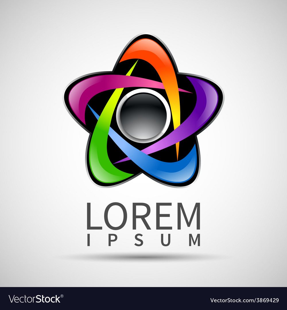 Abstract shape eps10 design color