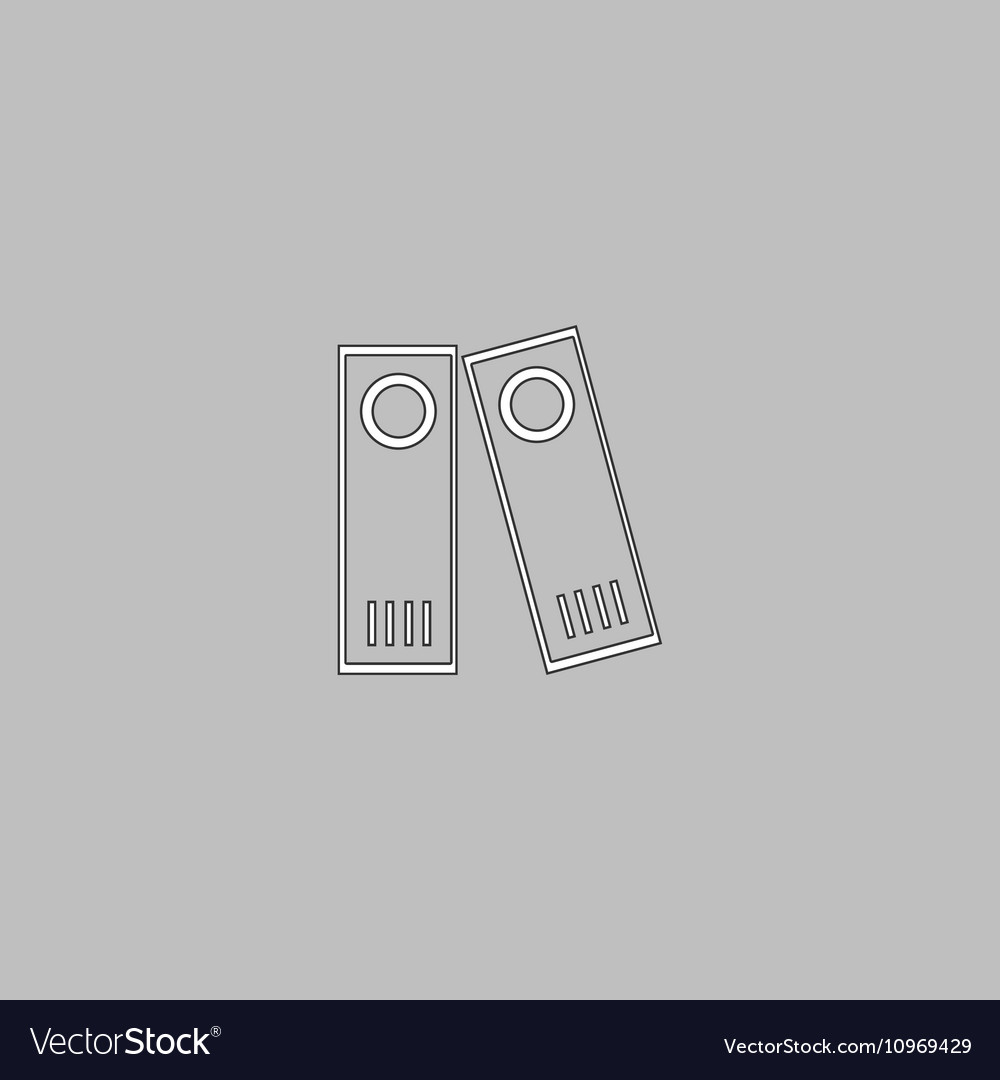 Archive folders computer symbol