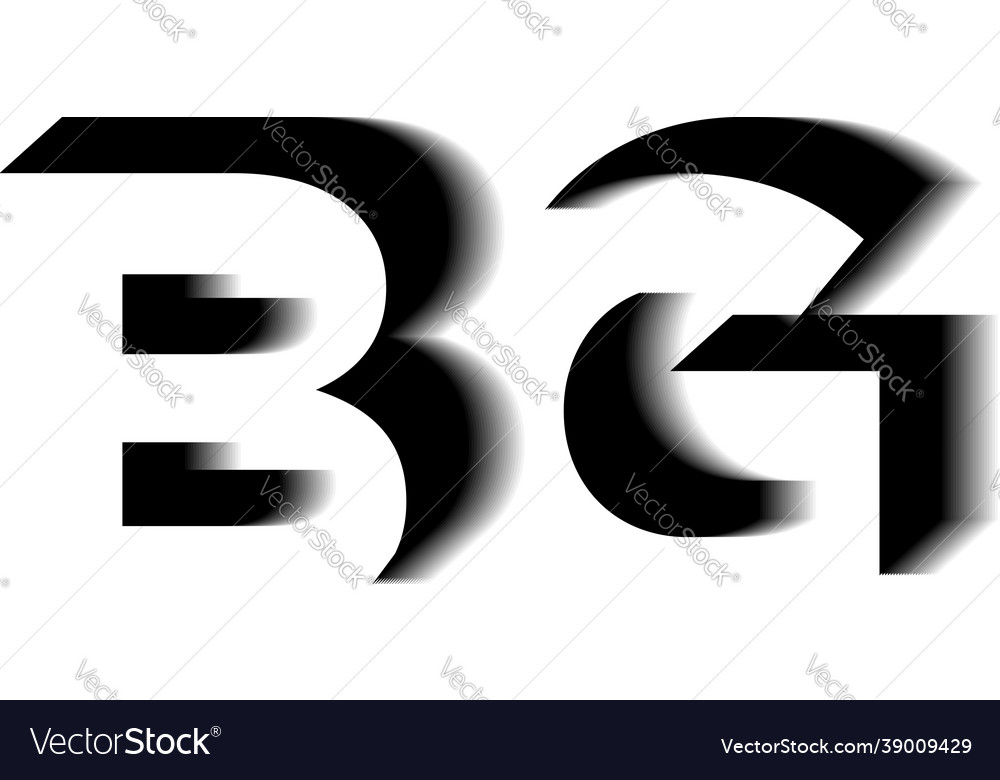 Bg monogram shadow shape style