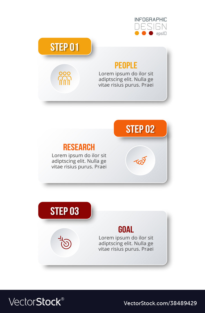 Business work flow infographic template