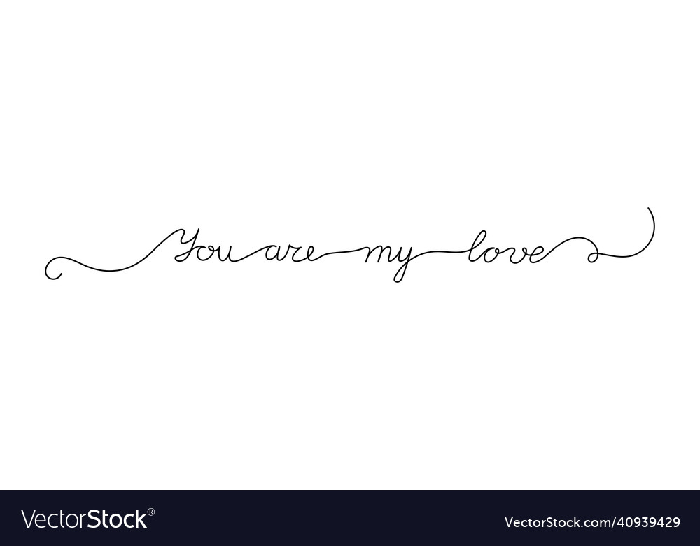 Kontinuierliche ein Zeile Skript Cursive Text Sie vector image Kontinuierliche ein Zeile Skript Cursive Text Sie
