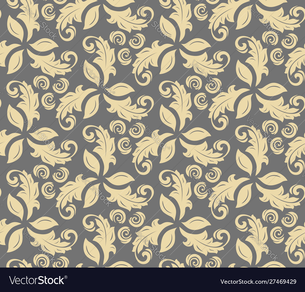 Floral fine seamless pattern