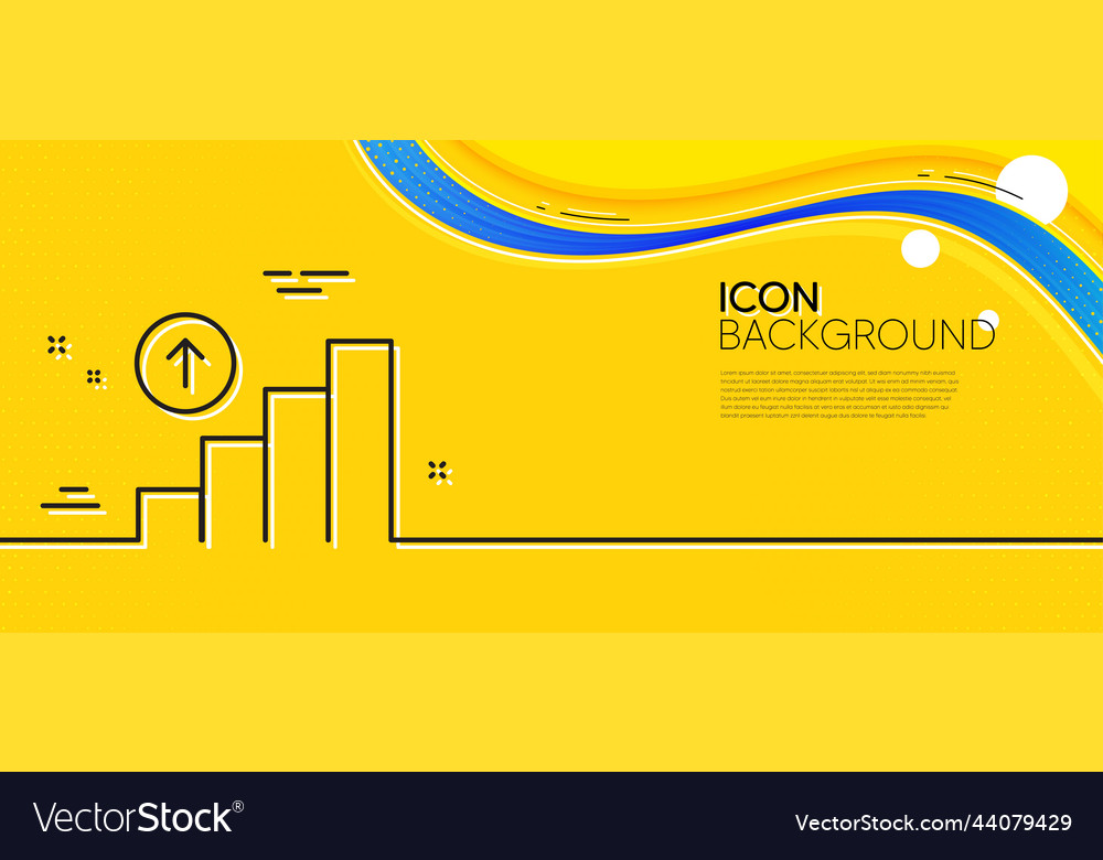 Graph line icon column chart sign minimal Vector Image Graph line icon column chart sign minimal