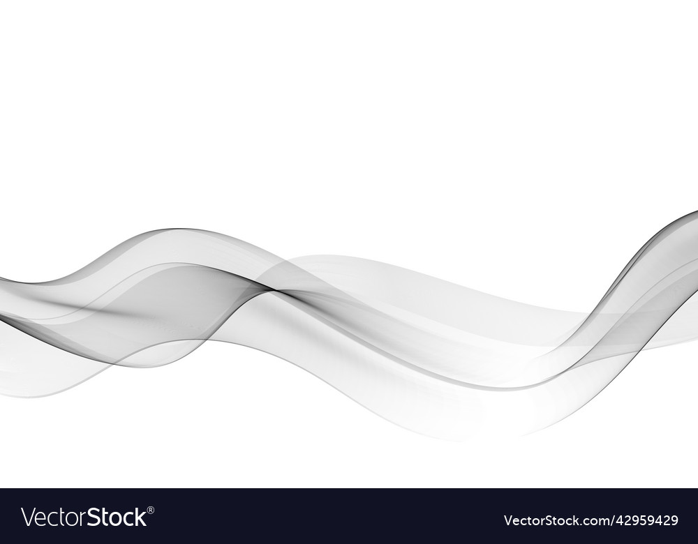 Gray wavy Linien auf weißem Hintergrundablenkwelle