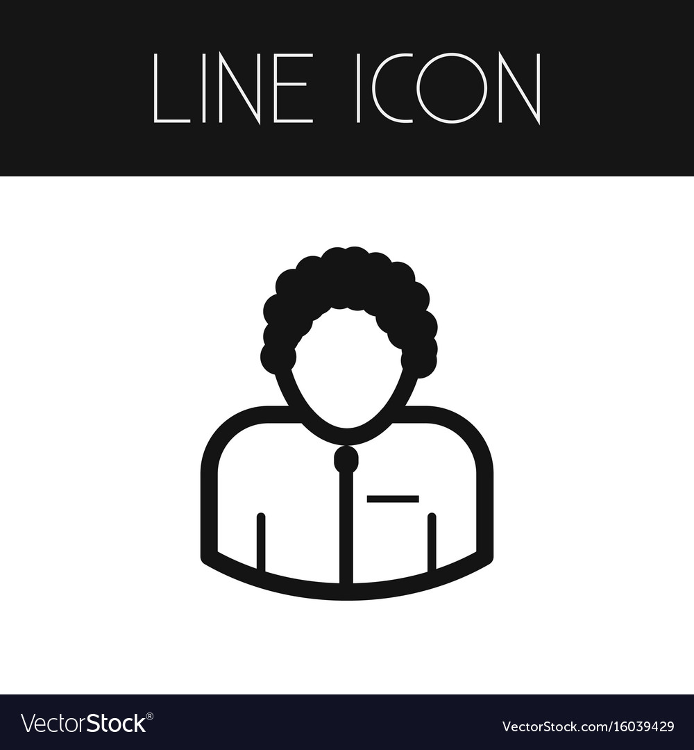 Isolated orator outline man element can