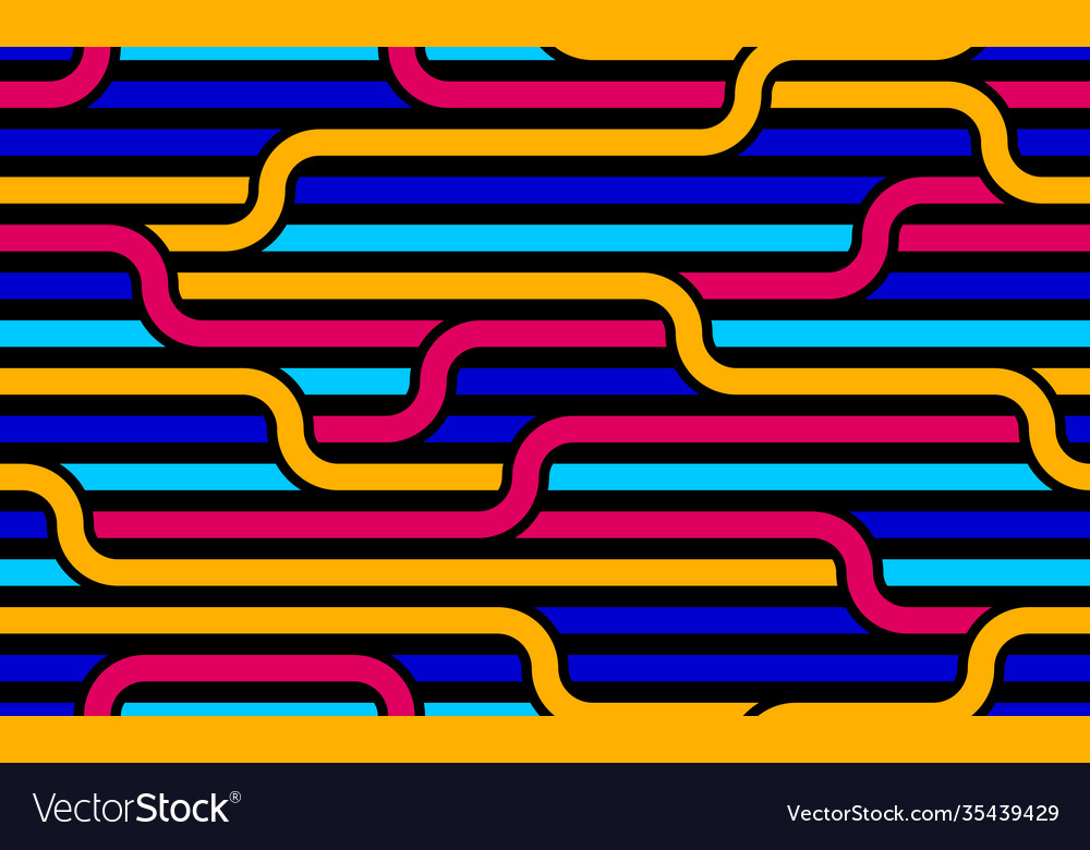 Linear seamless background with twisted lines vector image Linear seamless background with twisted lines