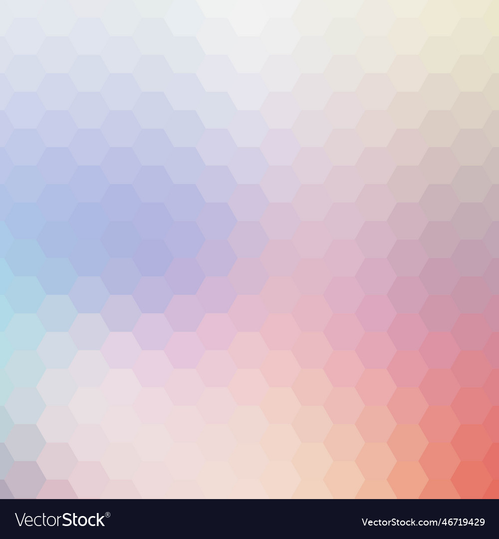 Pastel Hexagonal Abstract Background
