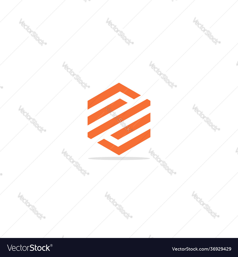 Polygon line logo Royalty Free Vector Image - VectorStock