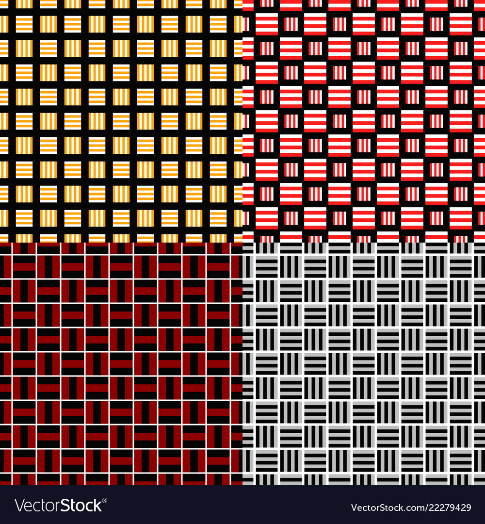 Seamless geometric square pattern design vector image Seamless geometric square pattern design