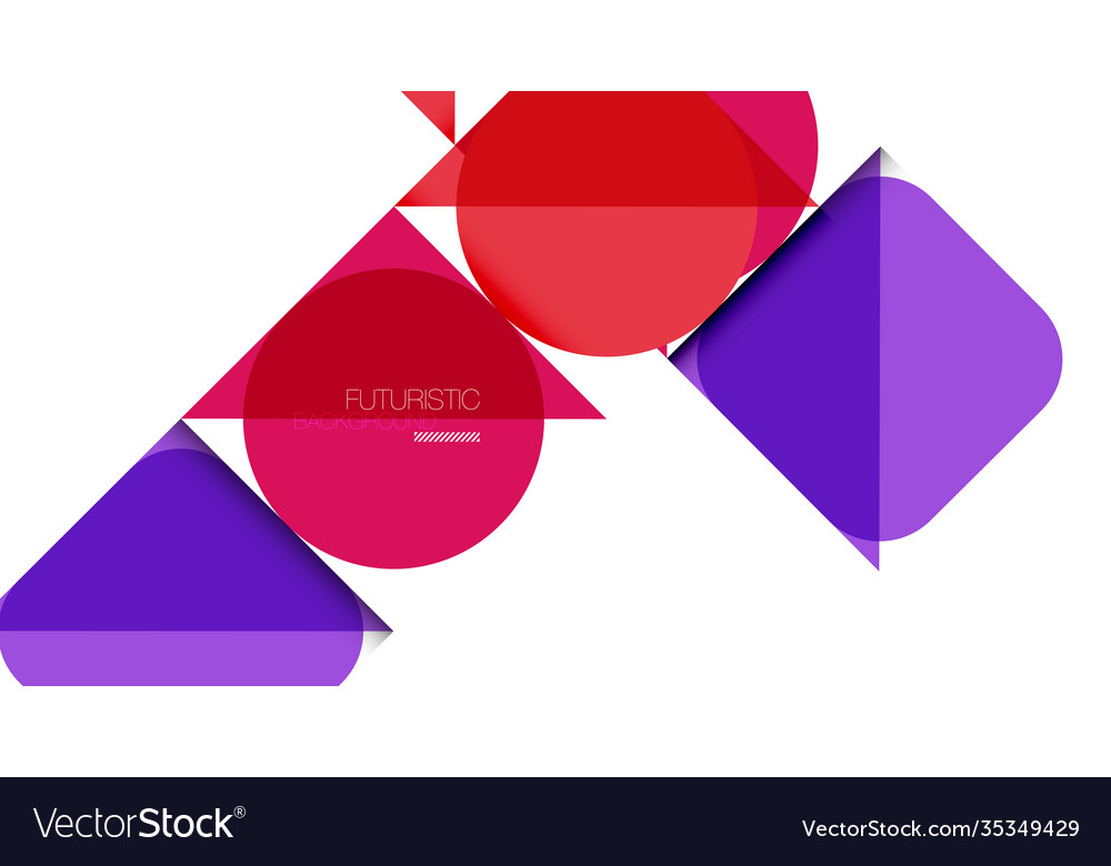 Simple circles and triangles abstract background Vector Image Simple circles and triangles abstract background
