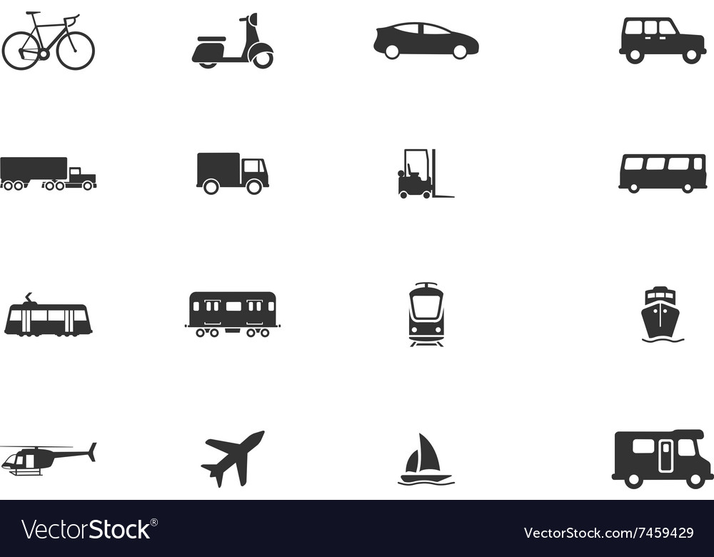 Transportation simply icons