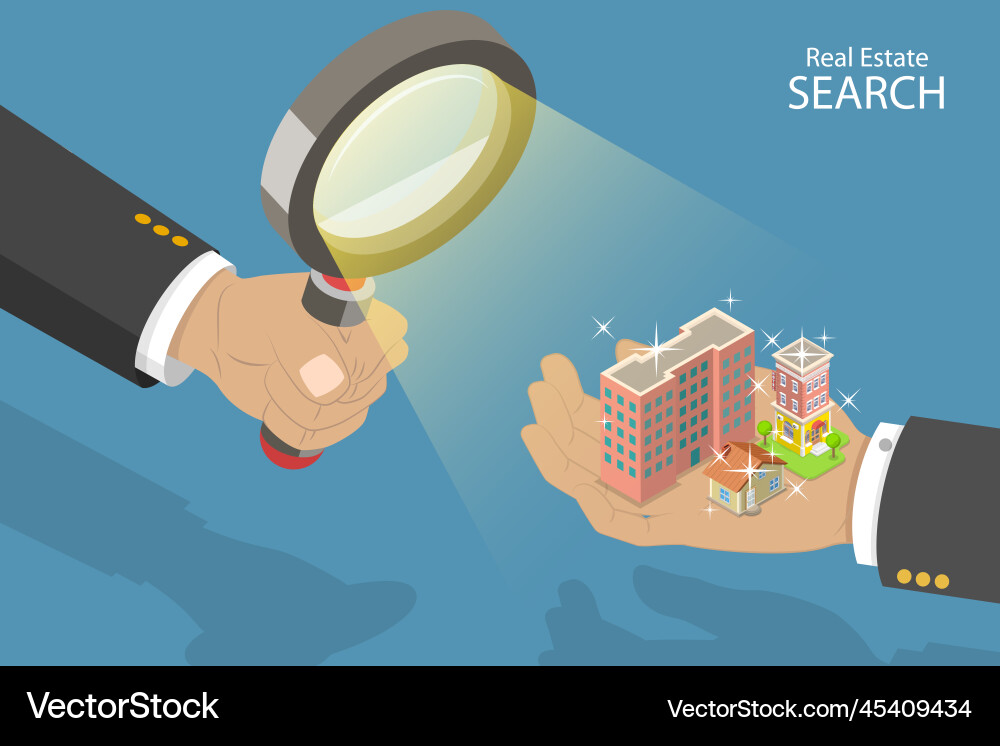 3d isometric flat conceptual Royalty Free Vector Image