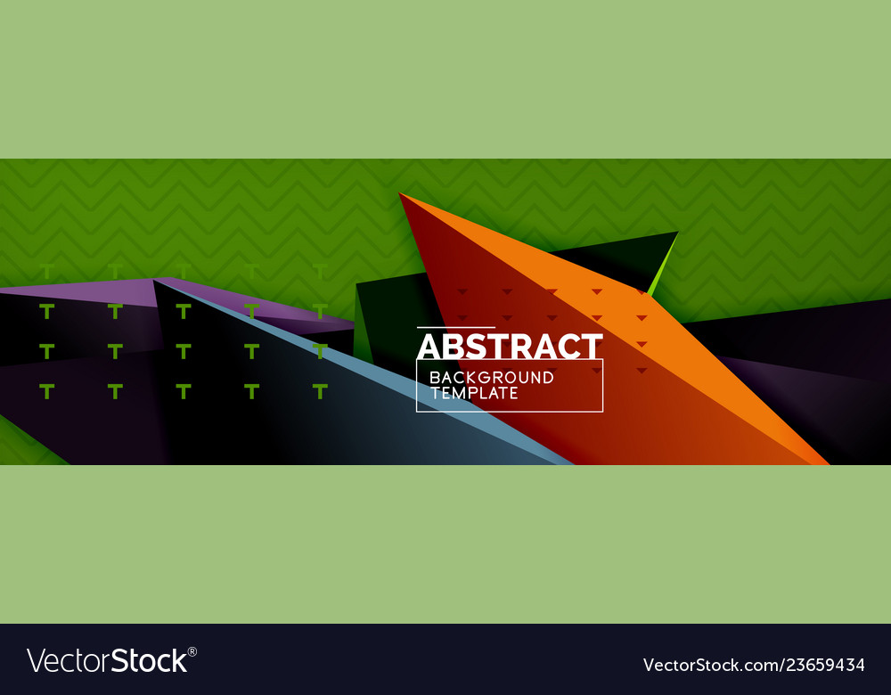 3d triangular minimal abstract background Vector Image 3d triangular minimal abstract background