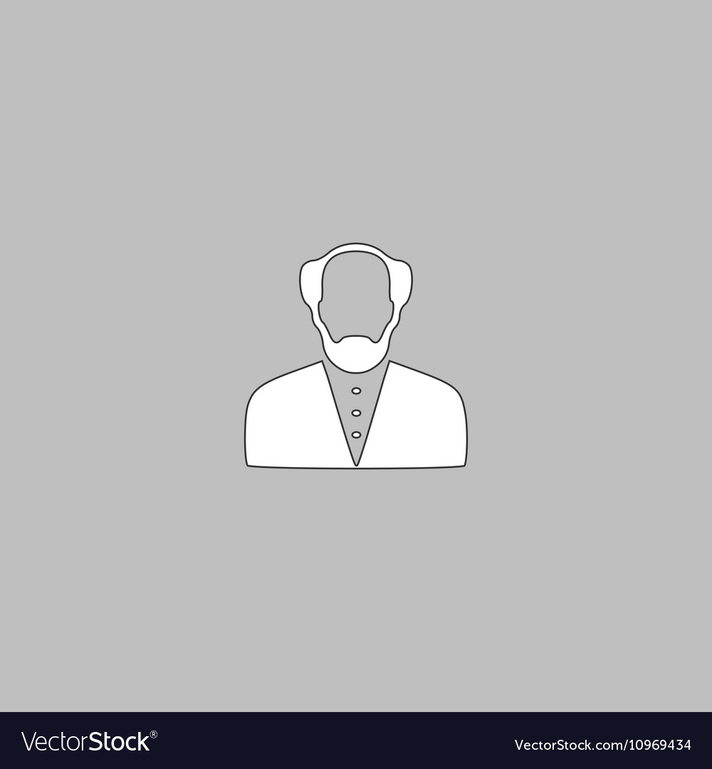 Bald man computer symbol