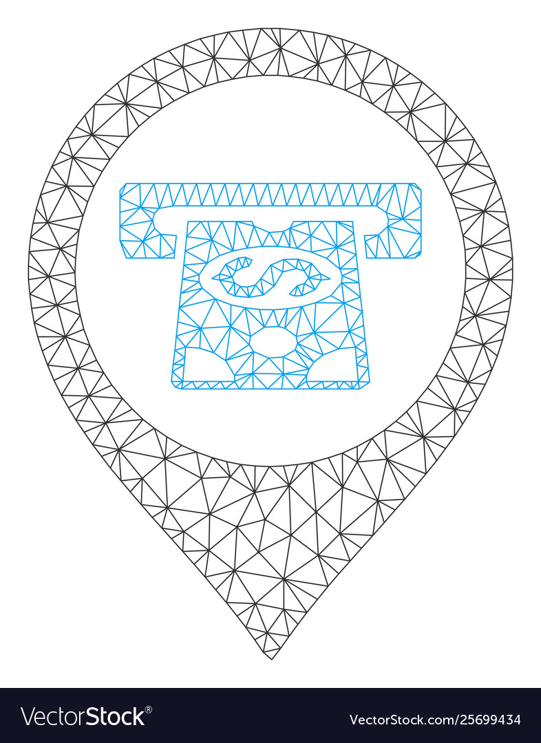 Cash machine pointer polygonal frame mesh