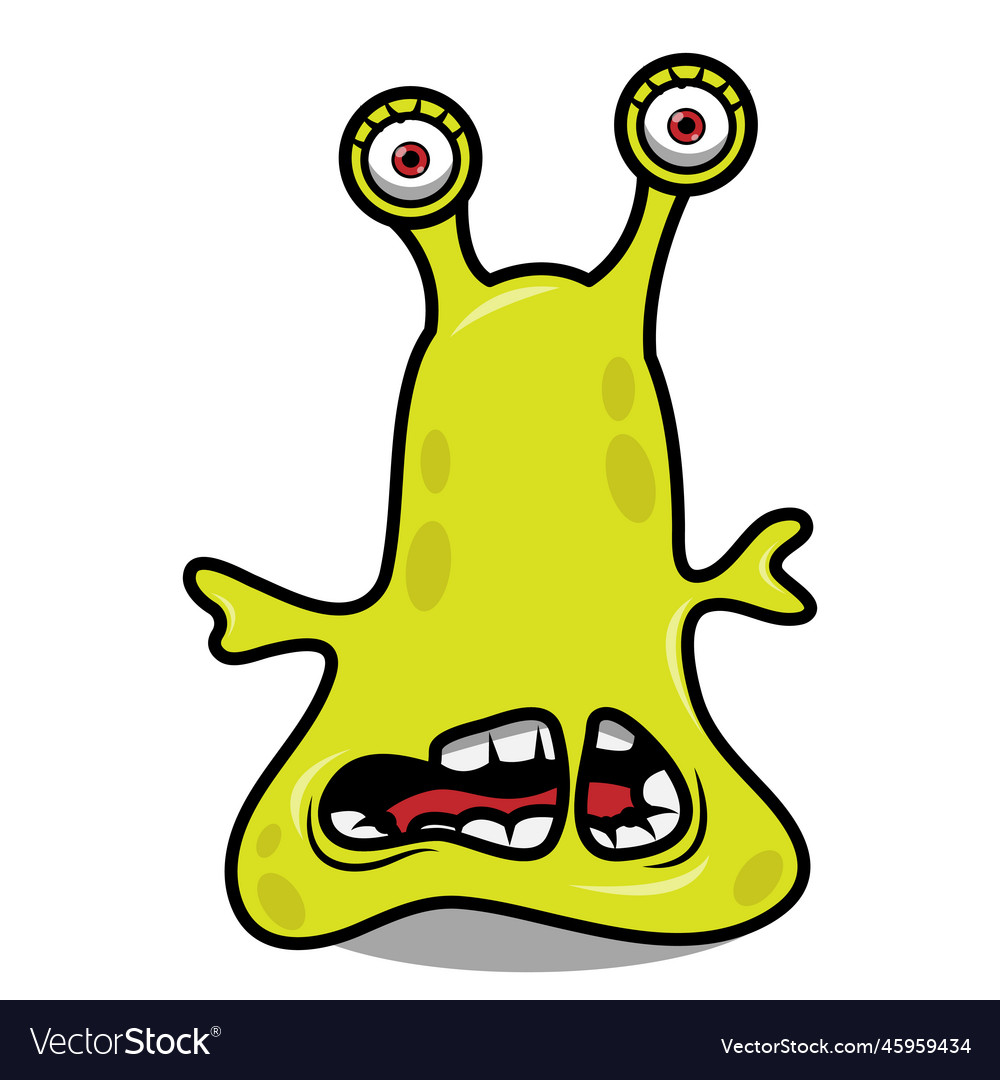 Cute cartoon angry monsters Royalty Free Vector Image