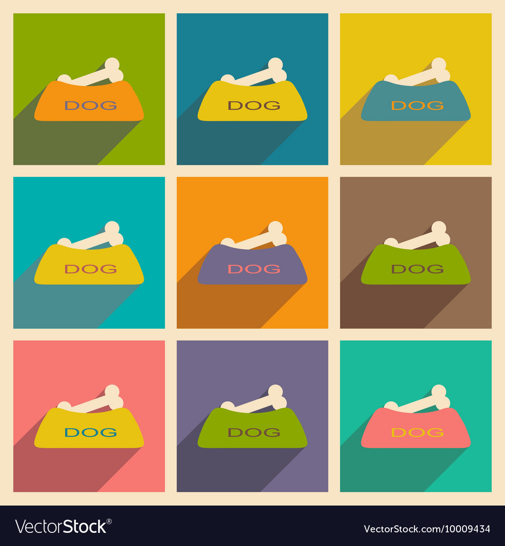 Flat with shadow concept and mobile application