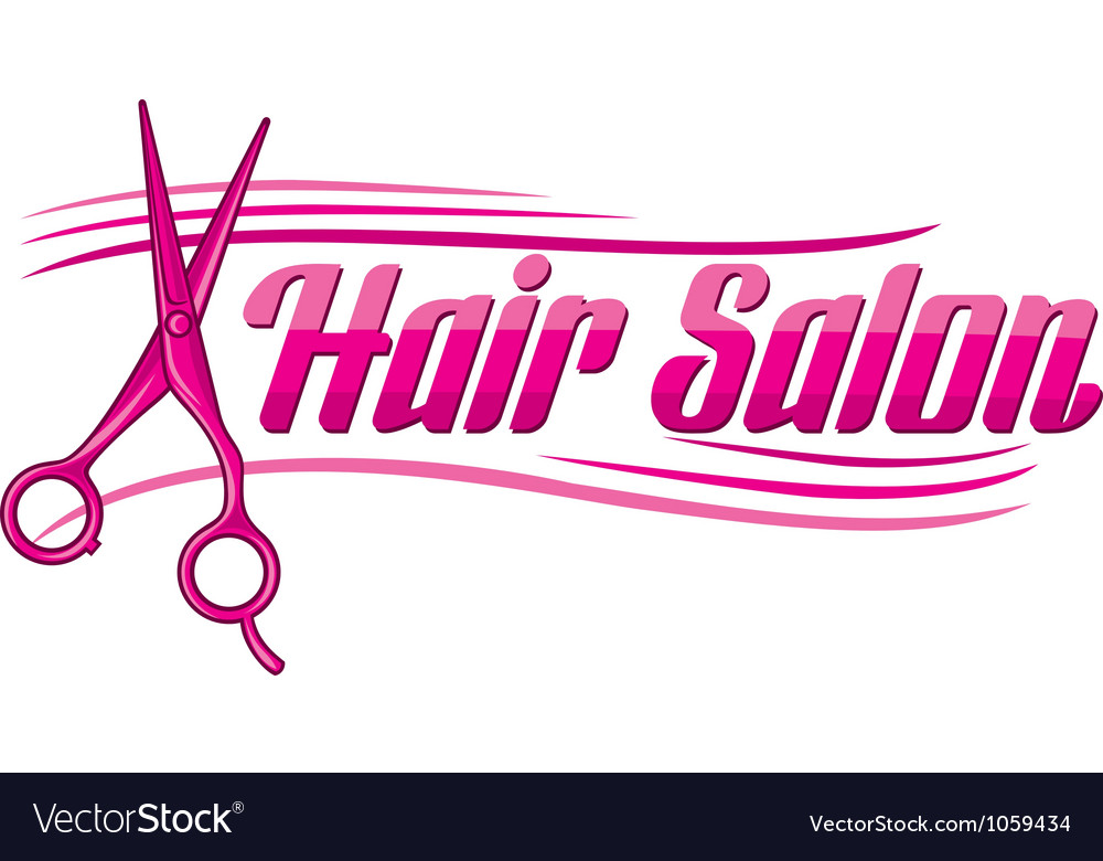 Hair Salon Design Haircut Or Hair Salon Symbol