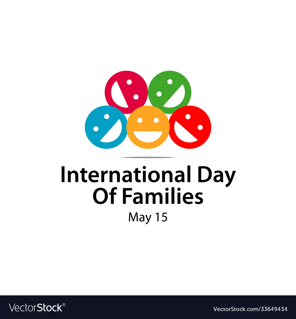 International day families template design