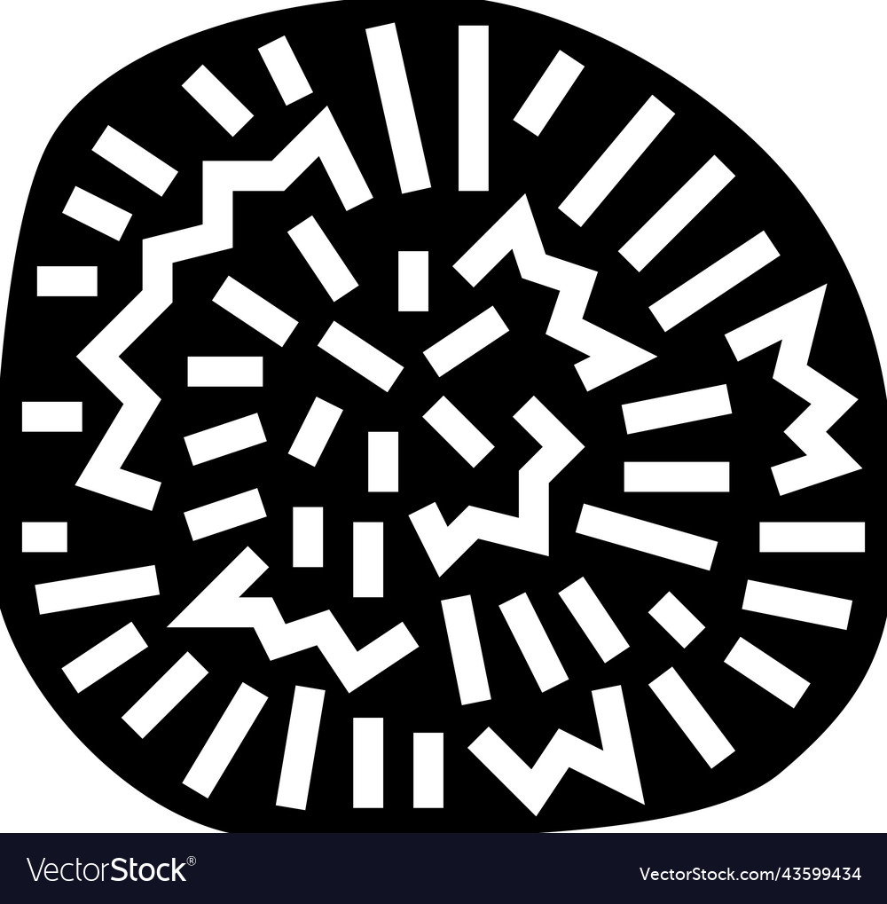 Marimo ball glyph icon Royalty Free Vector Image