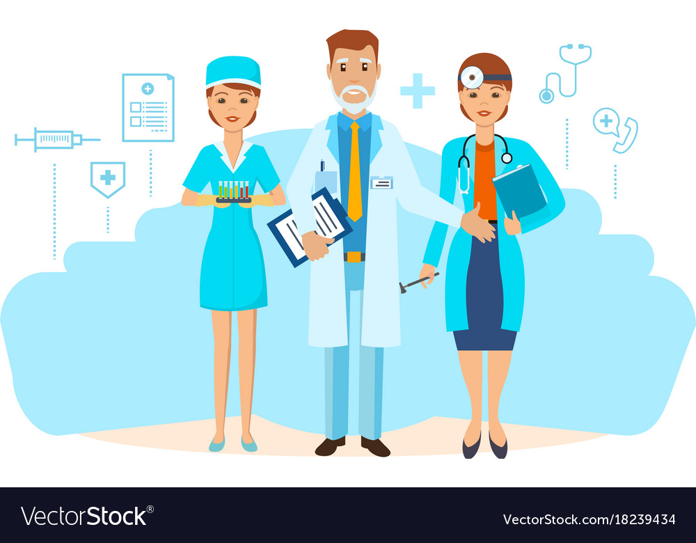 Medical worker Royalty Free Vector Image - VectorStock