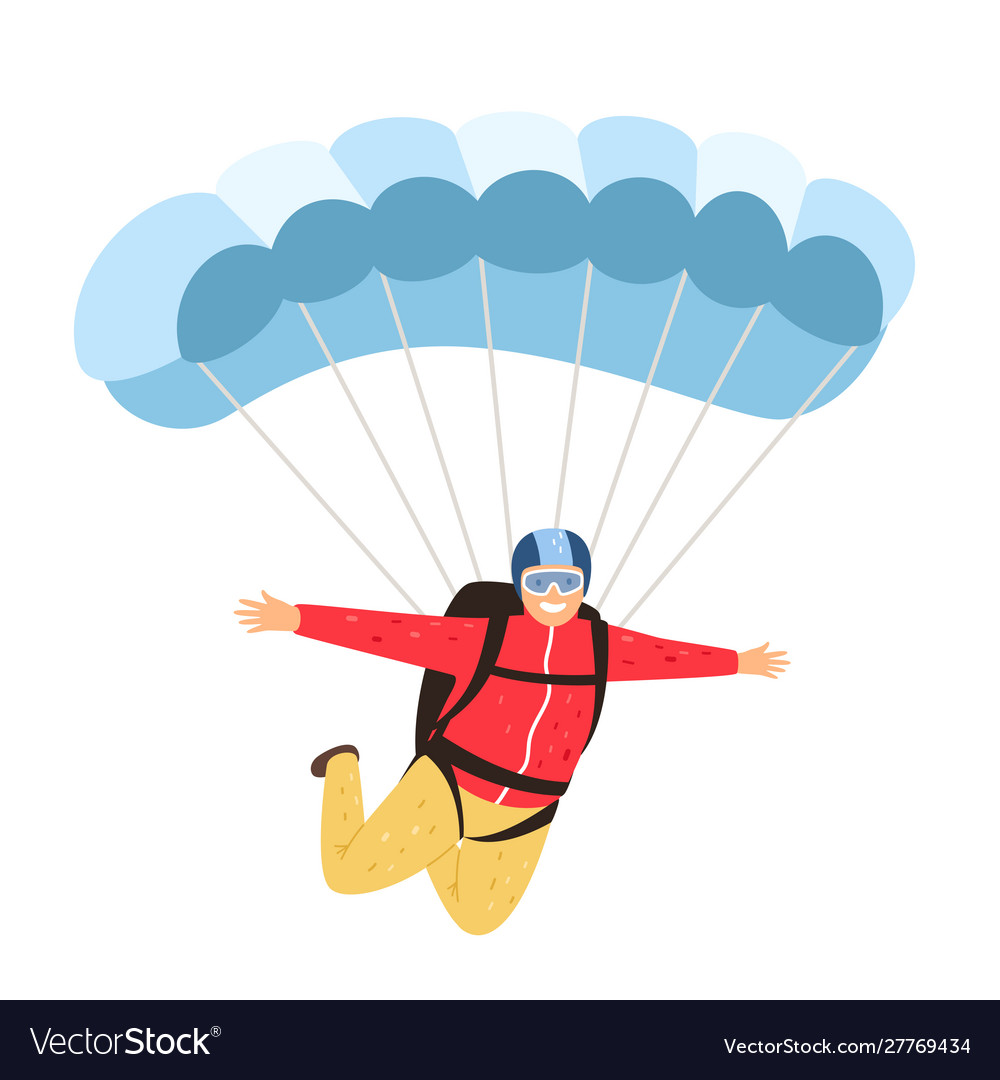 Skydiver in Flug