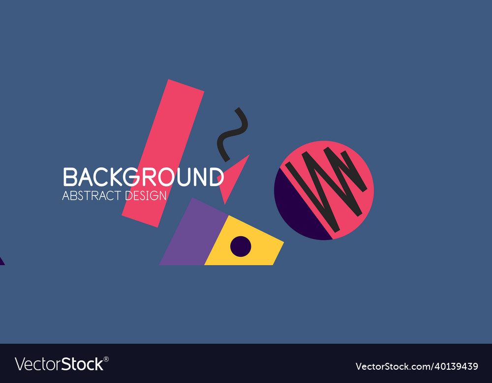 Abstract background with blocks lines geometric vector image Abstract background with blocks lines geometric