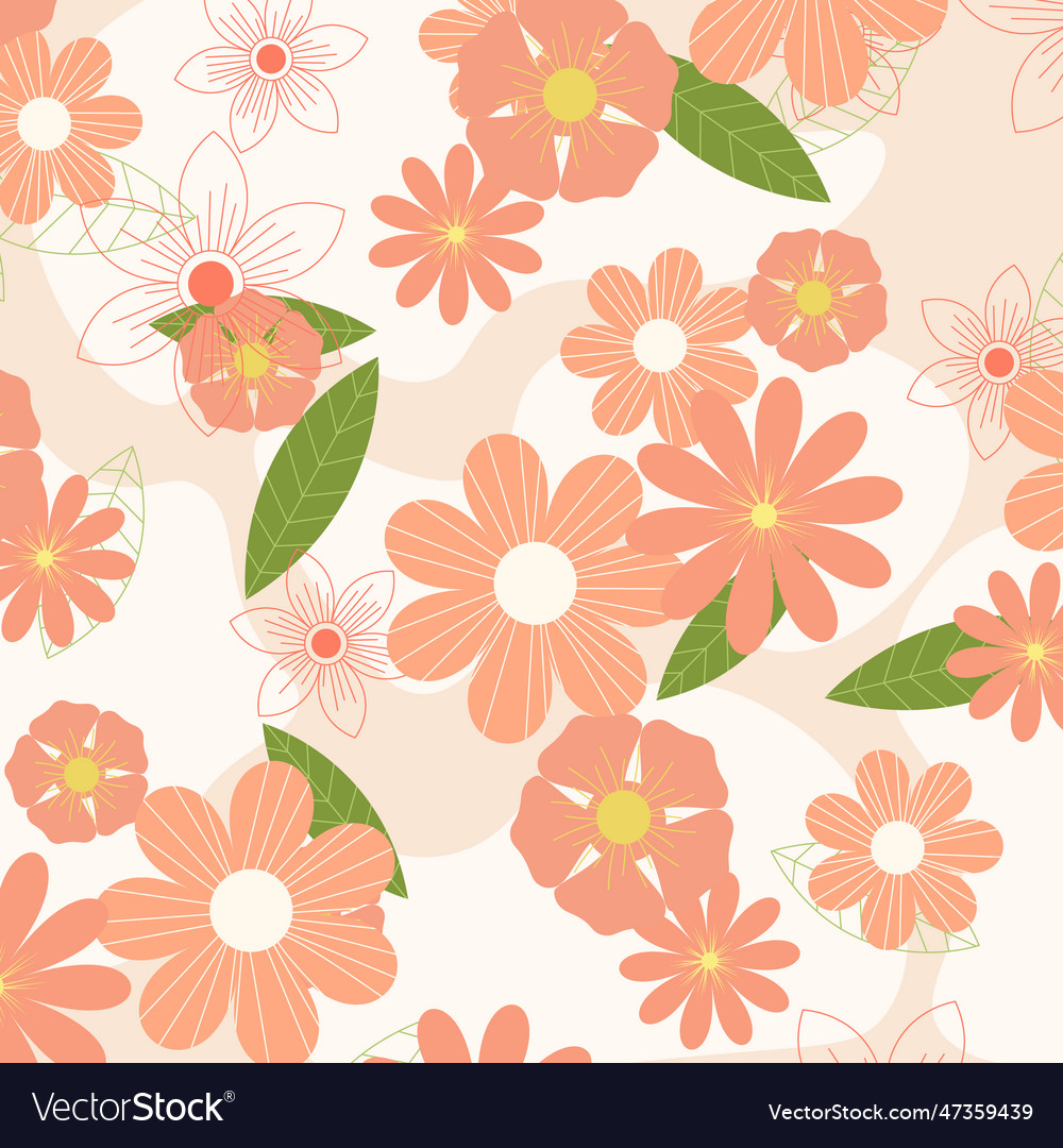 Abstract flower pattern background