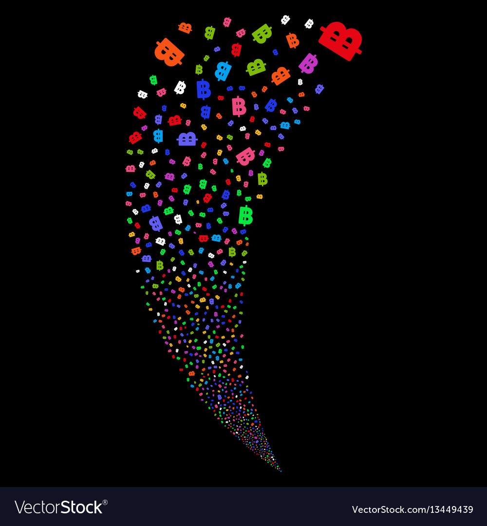 Baht random stream Vector Image Baht random stream