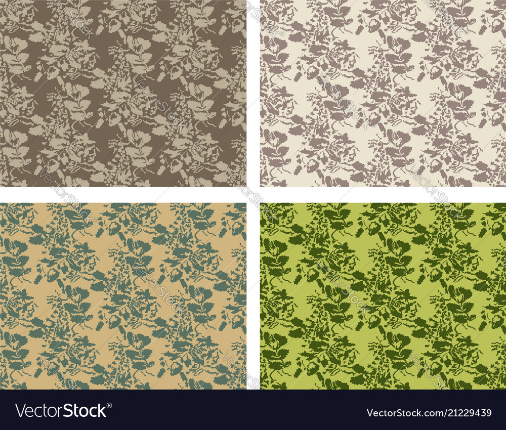 Camouflage pattern design with different color vector image Camouflage pattern design with different color
