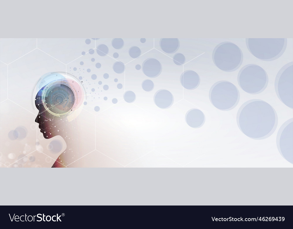 Conceptual technology of artificial intelligence Vector Image Conceptual technology of artificial intelligence