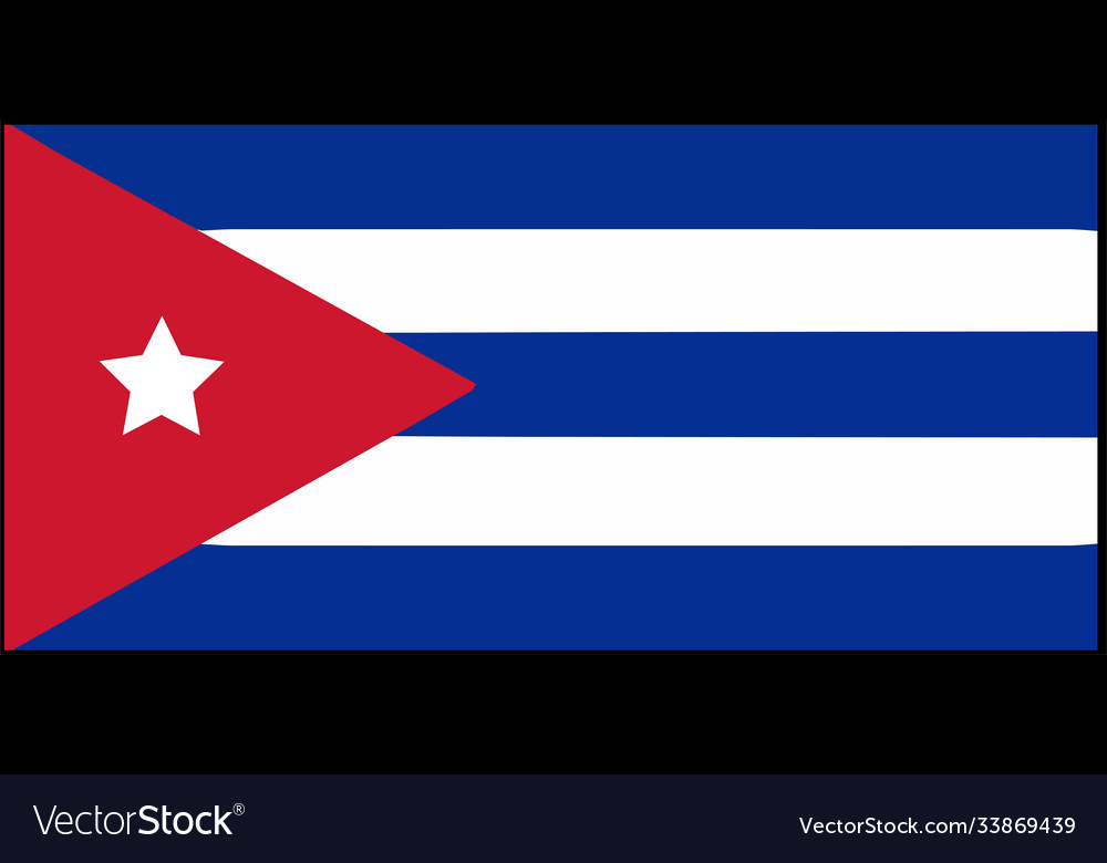 Cuba flag isolated on background