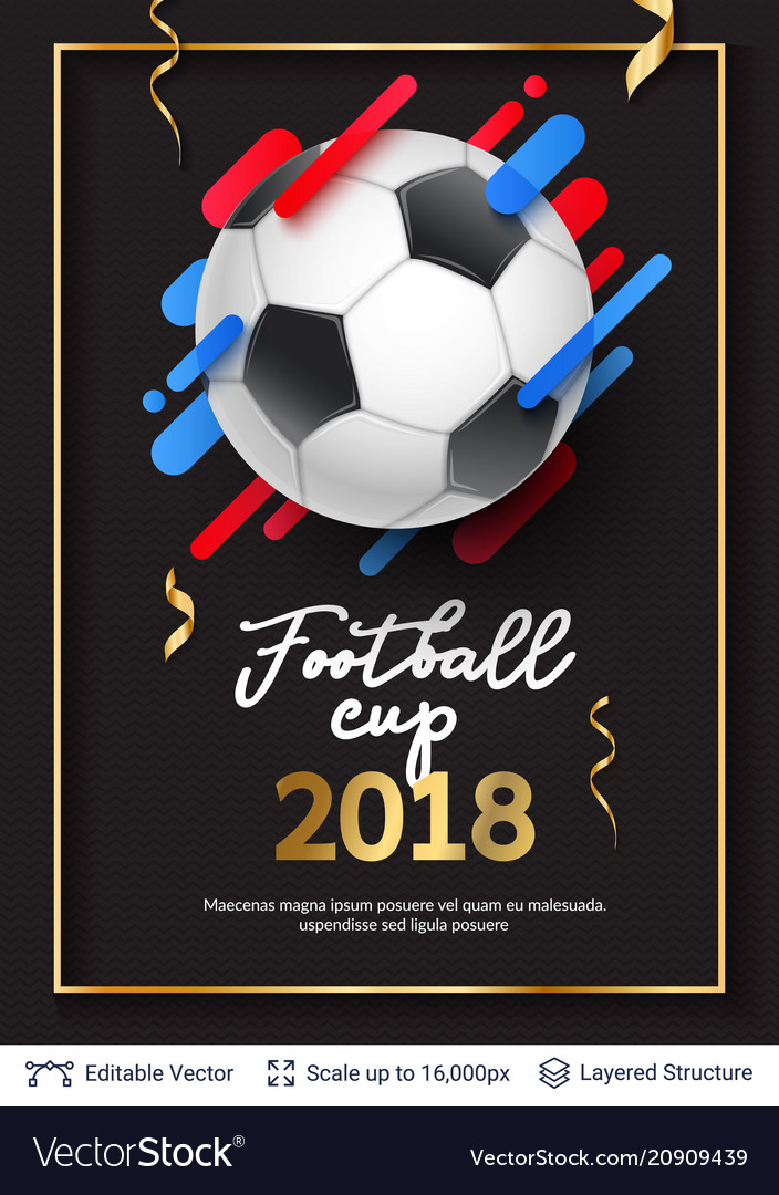 Fifa Weltbecher 2018 Banner Konzept