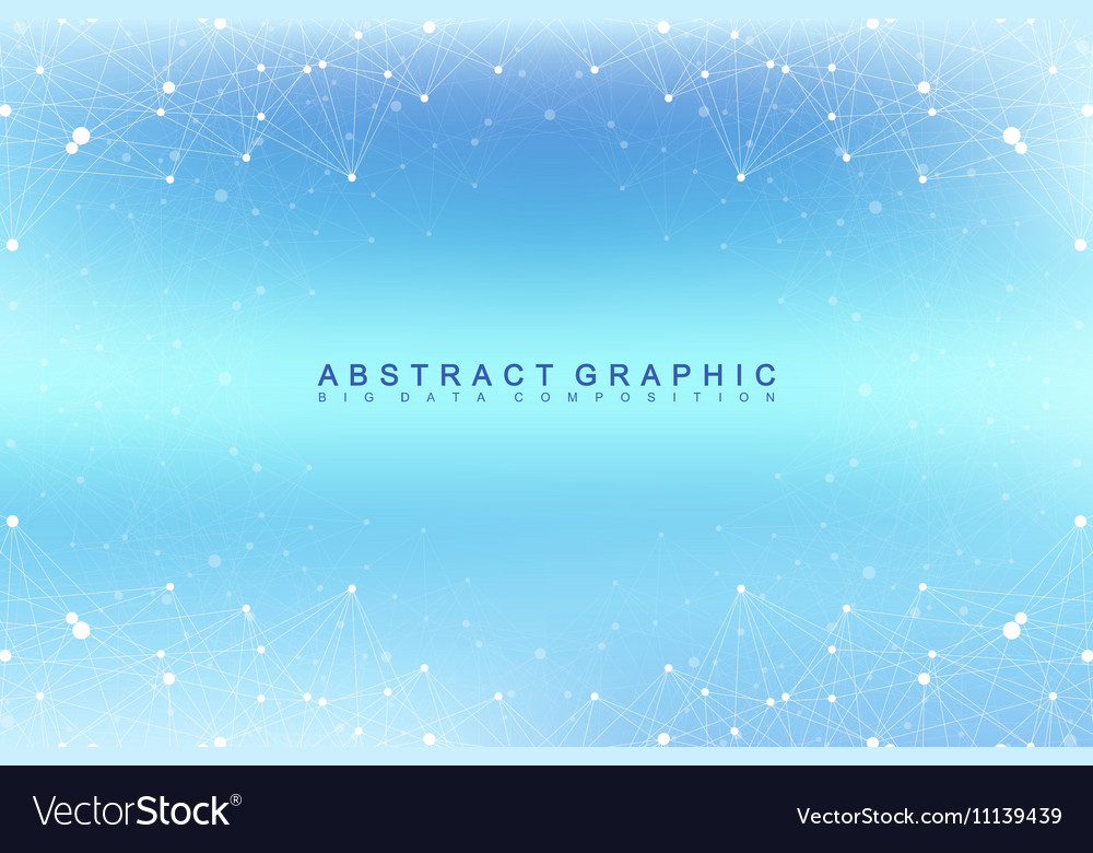 Graphic abstract background communication big Vector Image