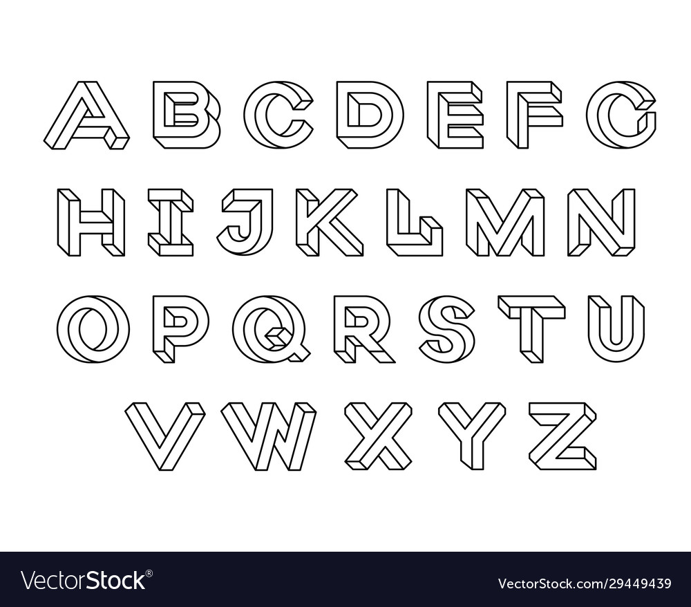 Impossible Alphabet: Twisted Letterforms