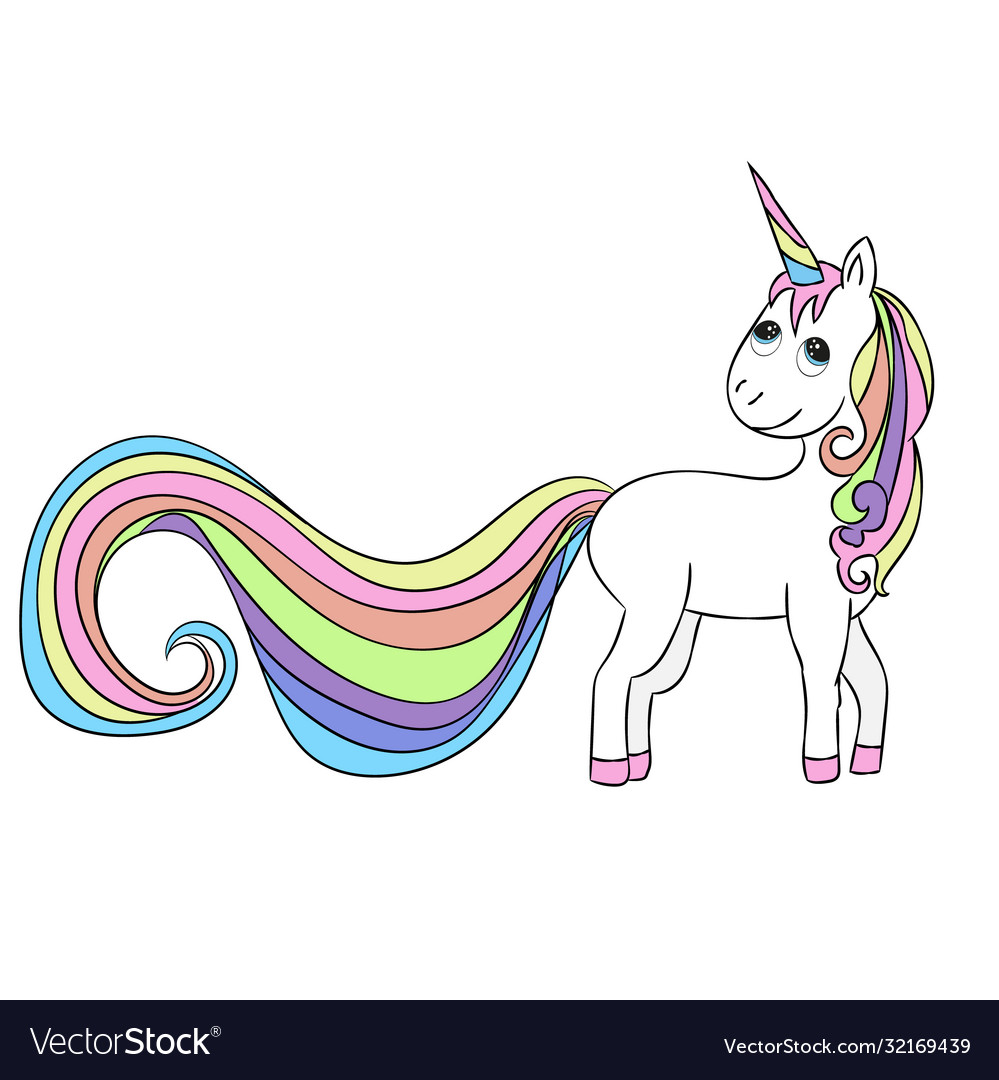 Isolated character unicorn