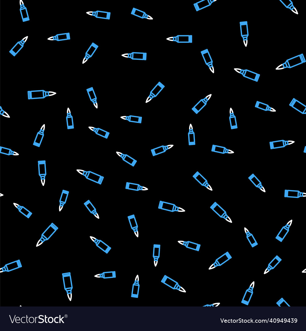 Line bullet icon isolated seamless pattern vector image Line bullet icon isolated seamless pattern