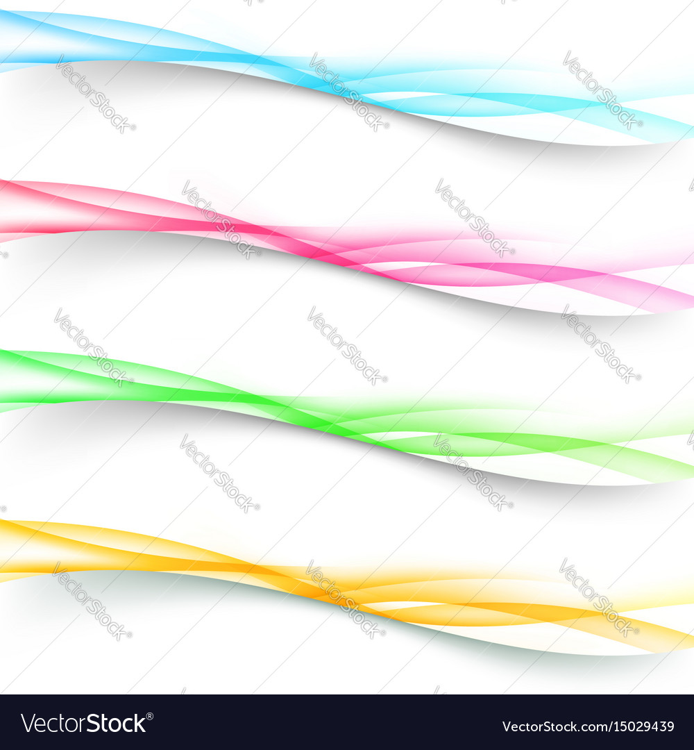 Modern web colorful divider wave layout
