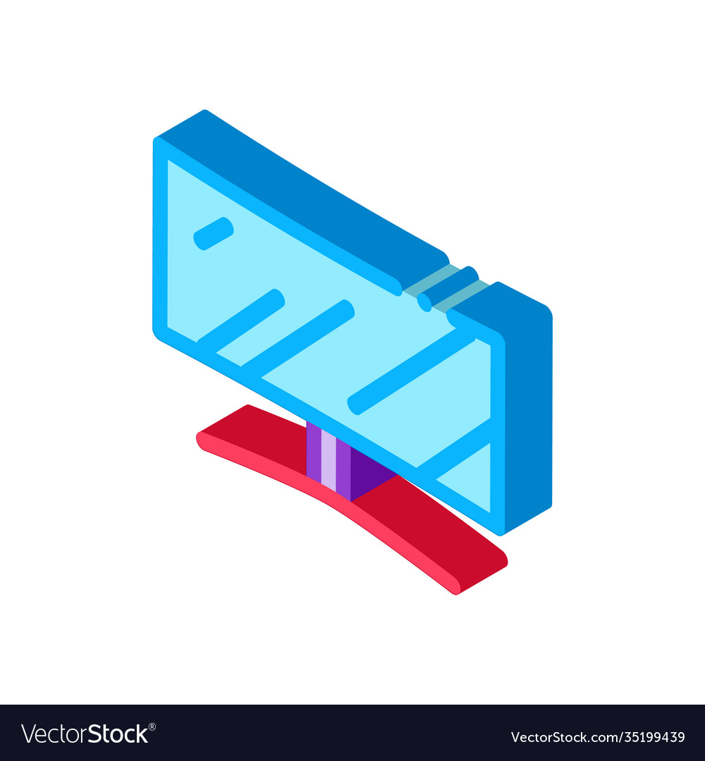 Monitor screen computer isometric icon Vector Image Monitor screen computer isometric icon