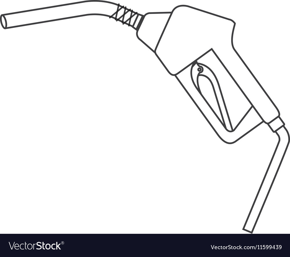 Silhouette mit Kraftstoffschlauchspender