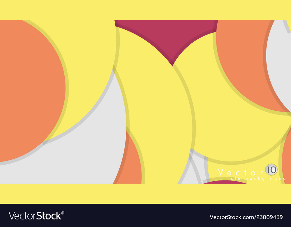 Simple and colorful circles background design