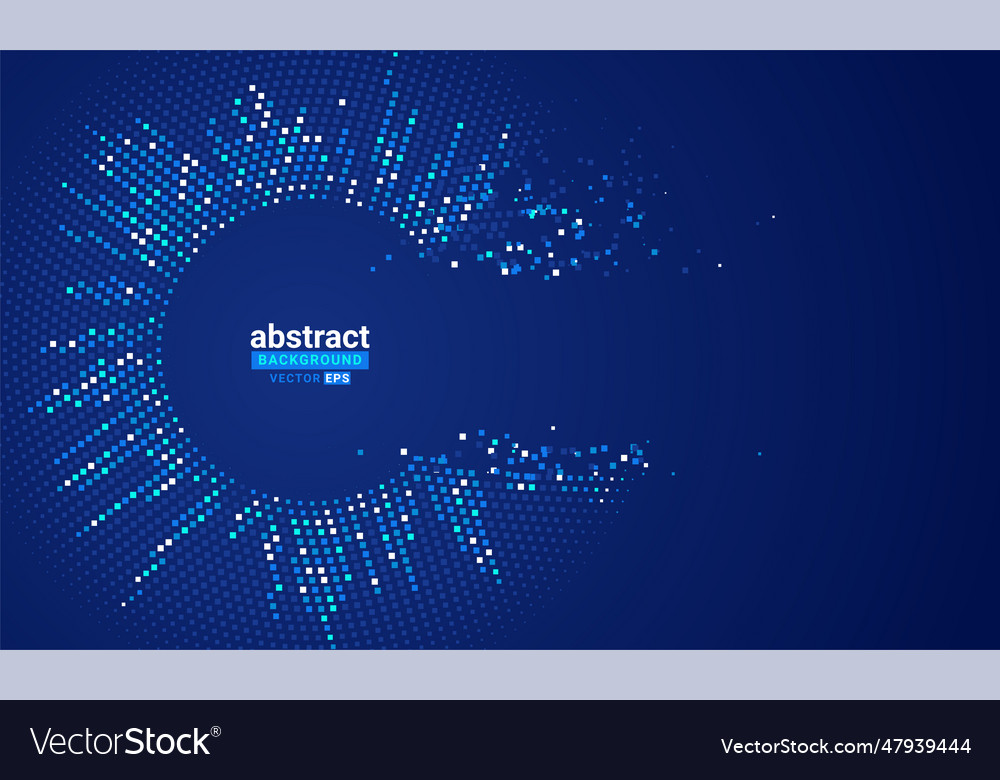 Abstract background with a colored dotted dynamic Vector Image Abstract background with a colored dotted dynamic