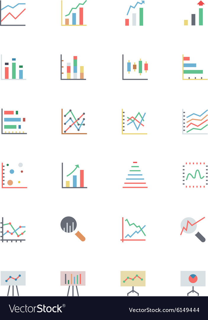 Data Analytics Icons - Chart Set