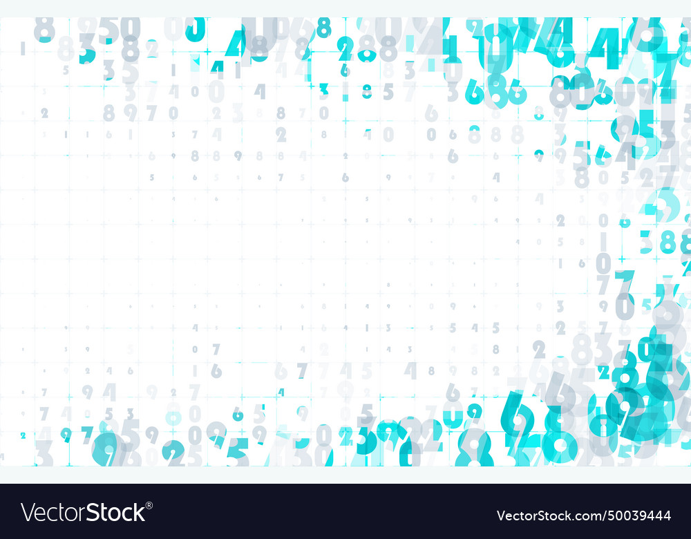 Digital code background vector image Digital code background