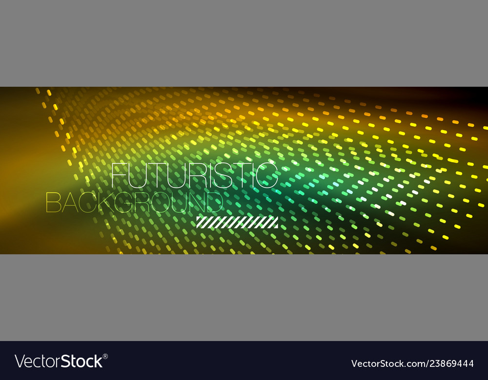 Digital flowing wave particles abstract background Vector Image Digital flowing wave particles abstract background