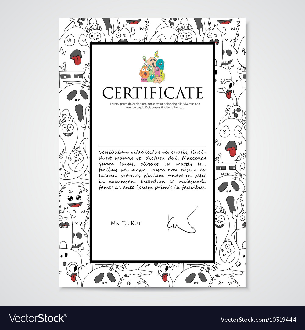 Graphic design template document with abstract