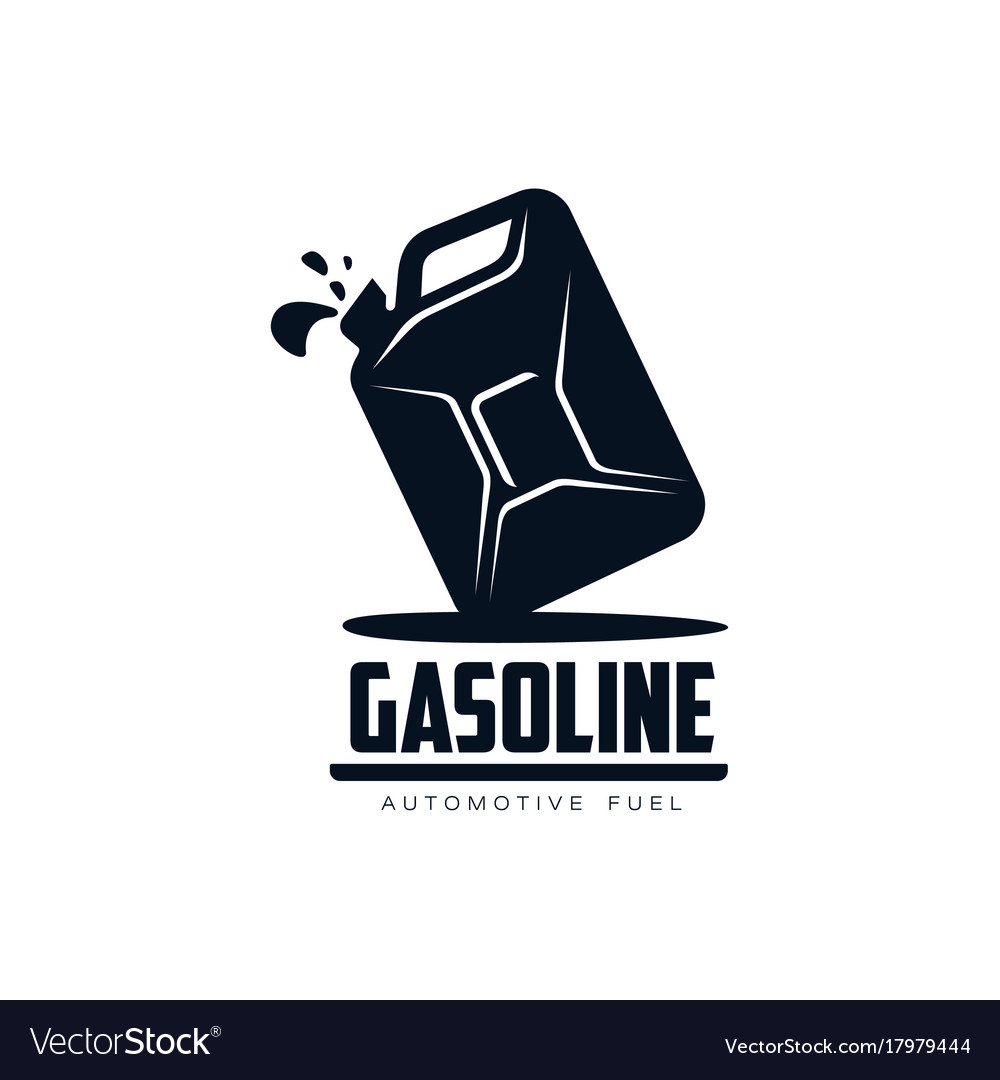 Oil fuel canister flat icon pictograph