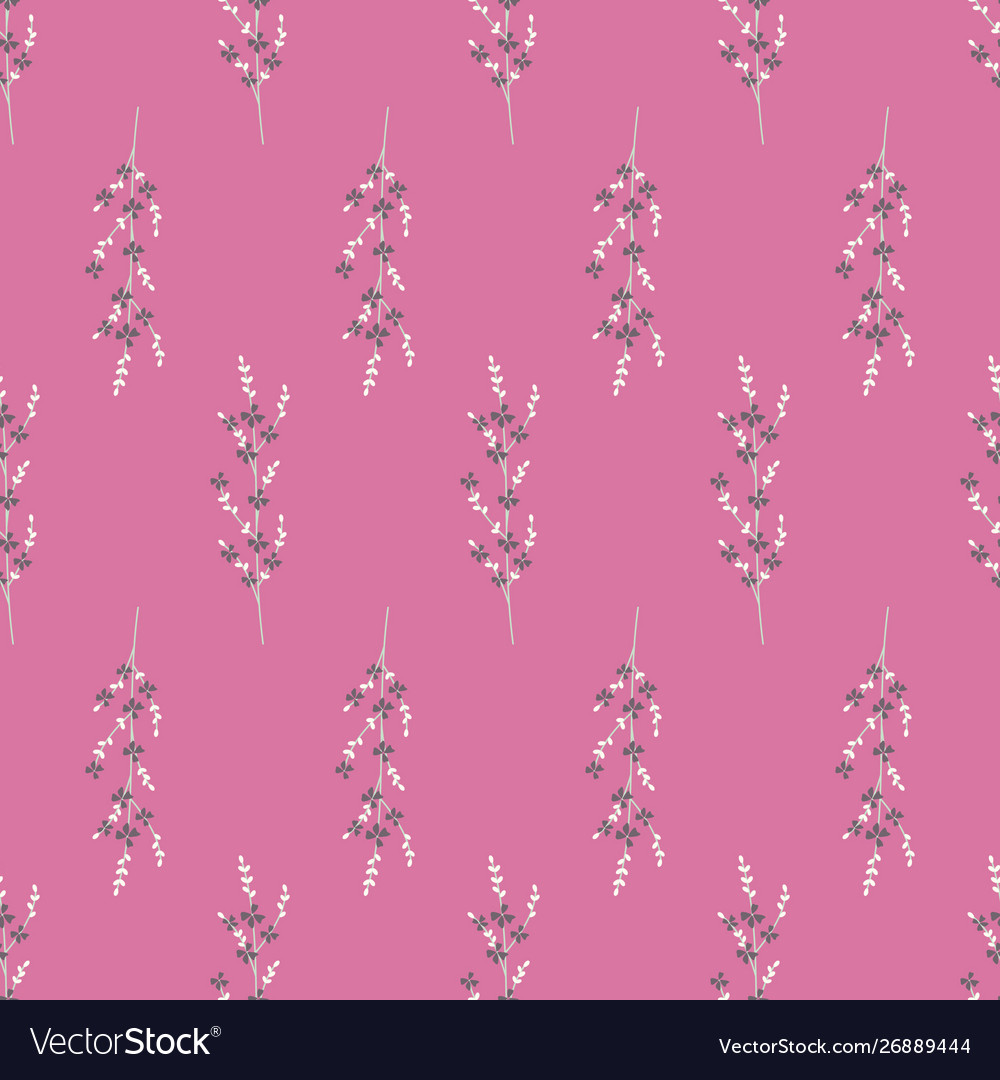 Repeat seamless pattern with small flowers Vector Image Repeat seamless pattern with small flowers